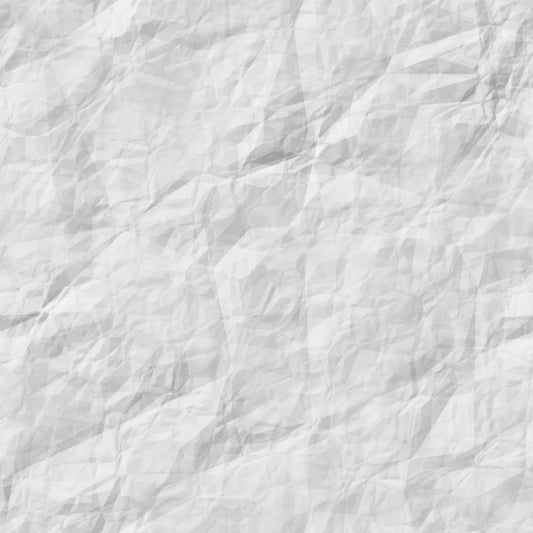 Crumpled white paper texture background, eco-friendly natural look for Boo Cottage Botanicals.